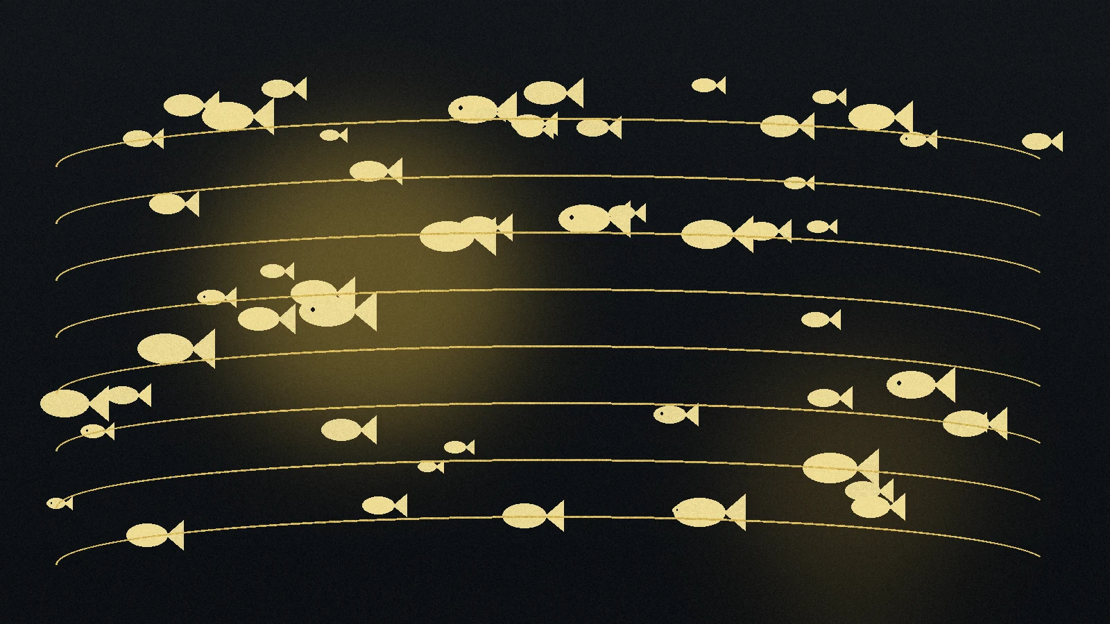Grafische Motivstudie Fische